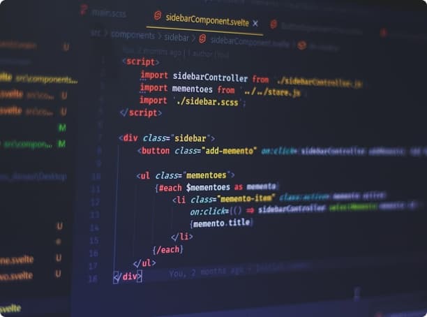 Developers collaborating on a web project